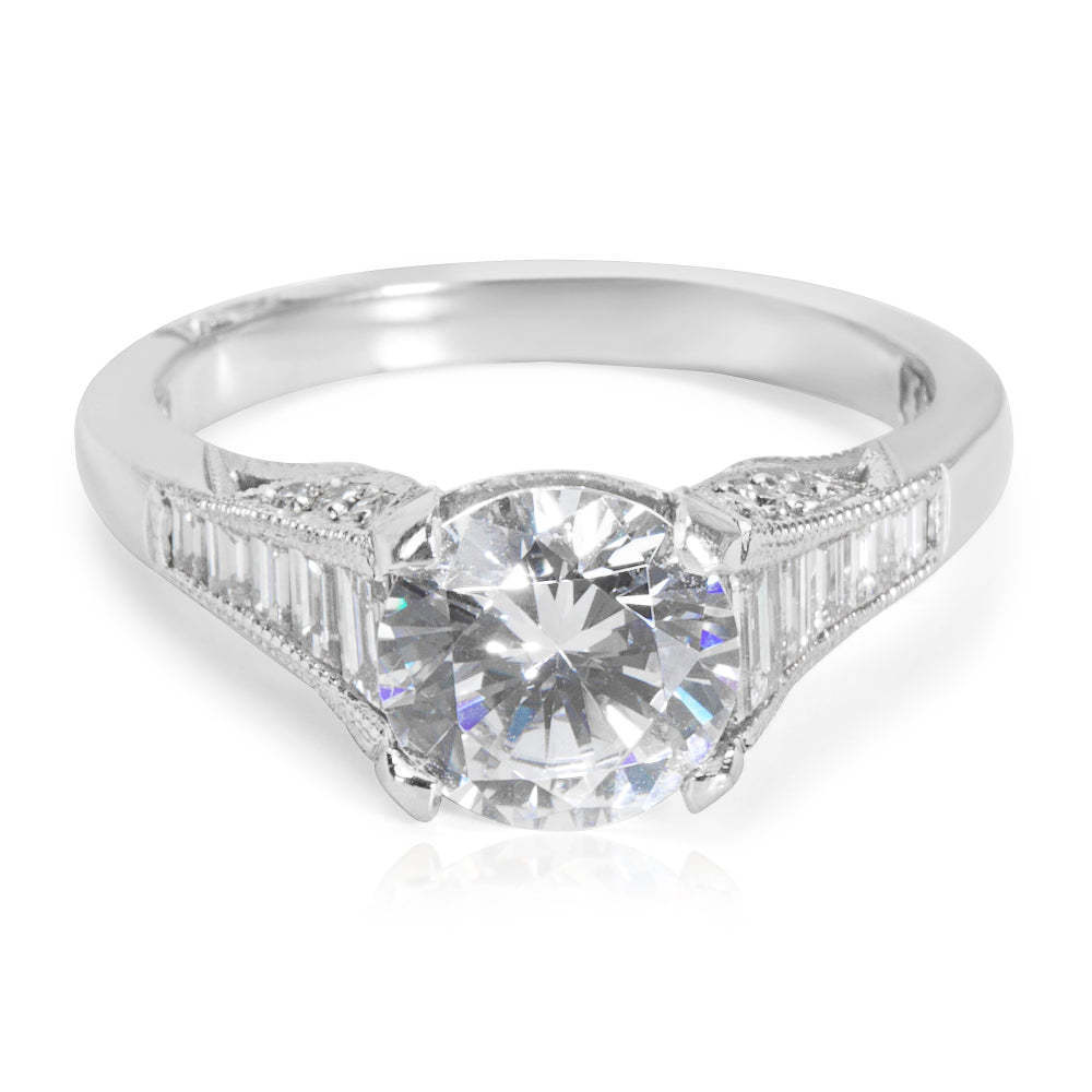 NEW Tacori Diamond Engagement Ring Setting in Platinum 2577 RD 7.5 (0.70 CTW)
